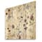 Designart - Wildflowers Chamomile and Clover Bell I - Traditional Print on Natural Pine Wood